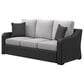 Ashley Beachcroft Sofa with Light Gray Cushion in Black, , large