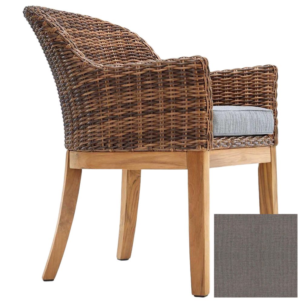 Winston Truss Arm Side Chair with Cast Slate Cushion in Vintage Earth, , large