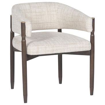 Vanguard Furniture Rendition Stocked Arm Chair with Reynolds Linen Upholstery in Peppercorn, , large