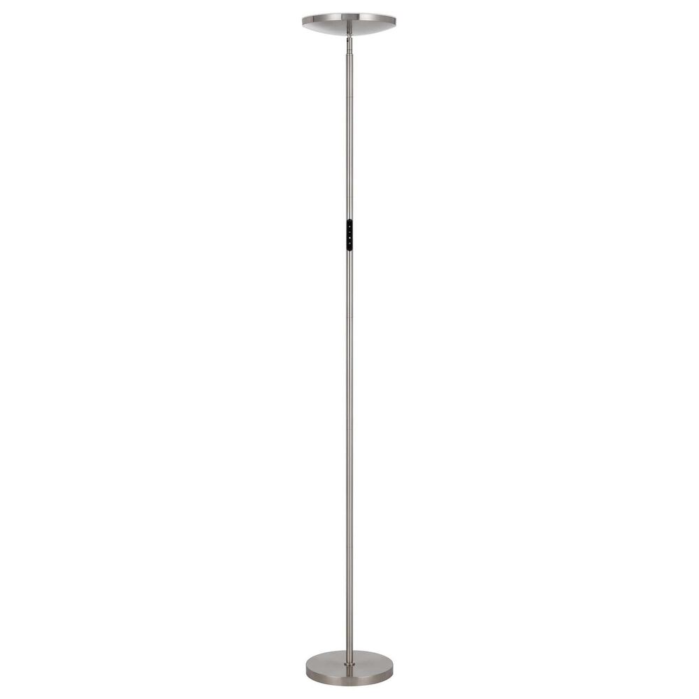 Cal Lighting Christi Integrated LED Floor Lamp in Brushed Steel, , large