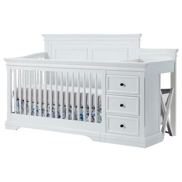 Sorelle Portofino Crib and Changer in White, , large