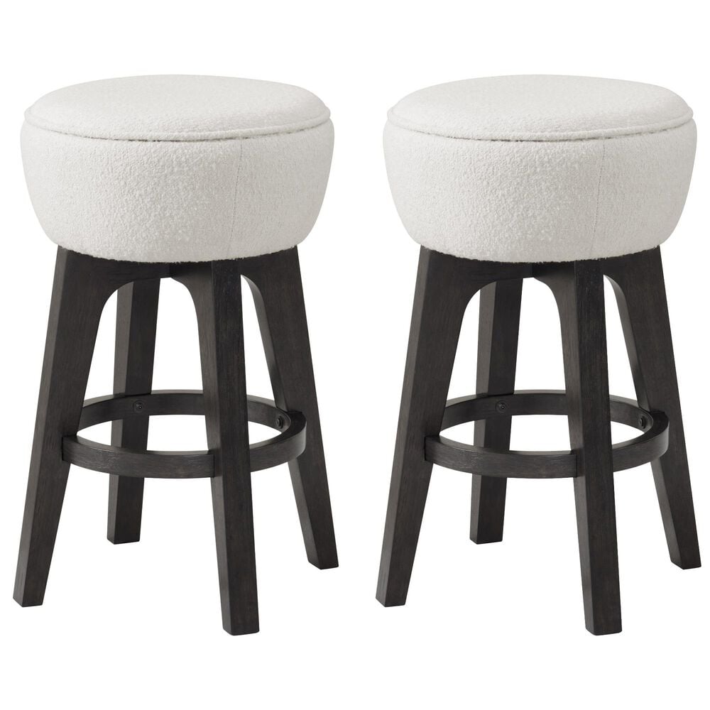 Emerald Home Furnishings Sutton Place Backless Bar Stool in Cocoa (Set of 2), , large