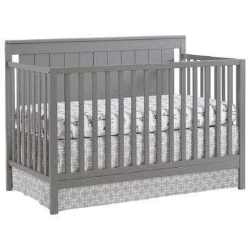 Oxford Baby Lazio 4-In-1 Convertible Crib in Dove Gray, , large