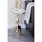 Maple and Jade End Table in Gold and White, , large