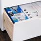 Linon Home Decor Cary 8-Drawer Rolling Cart in White Wash, , large