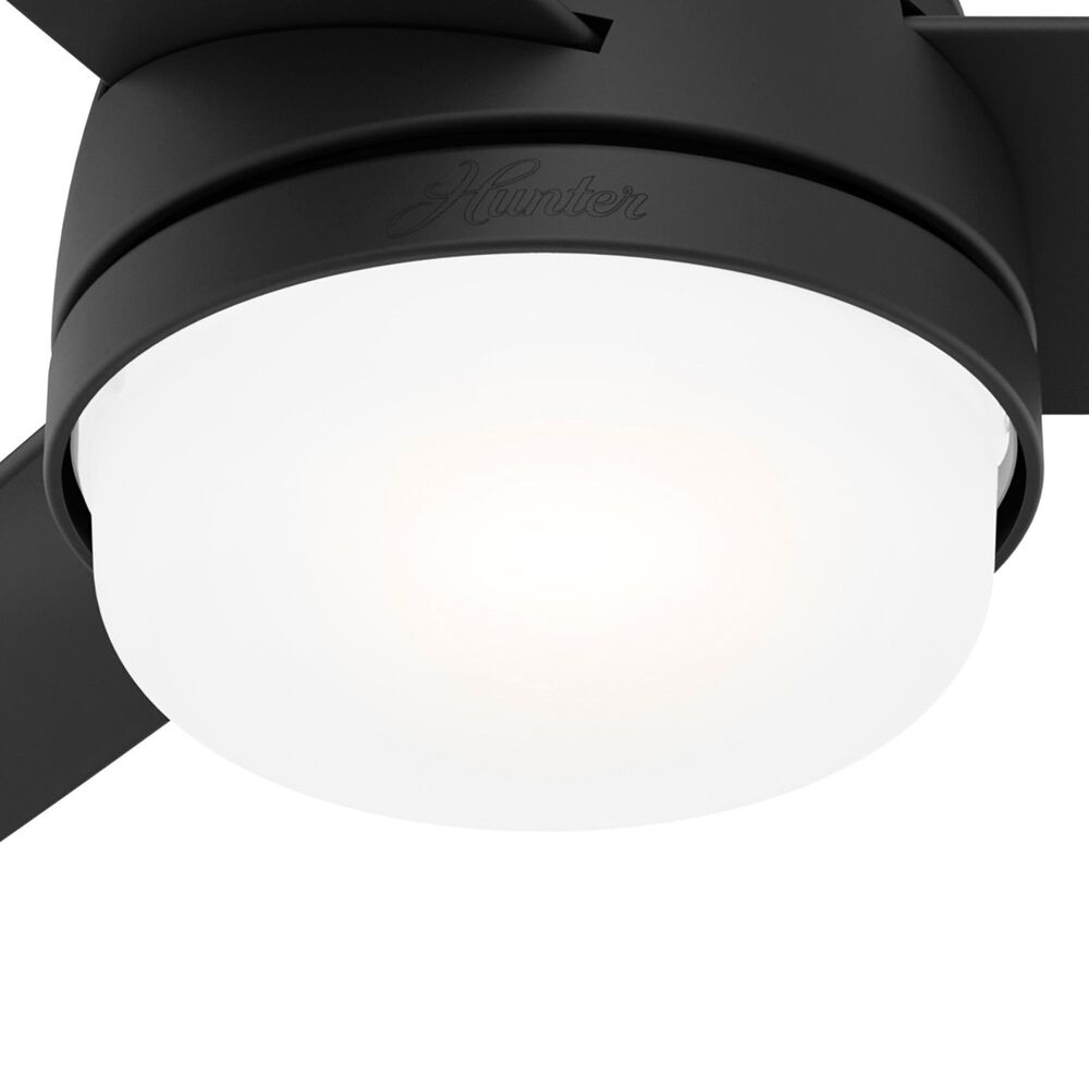 Hunter Midtown 48&quot; Ceiling Fan with LED Lights in Matte Black, , large