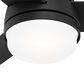 Hunter Midtown 48" Ceiling Fan with LED Lights in Matte Black, , large