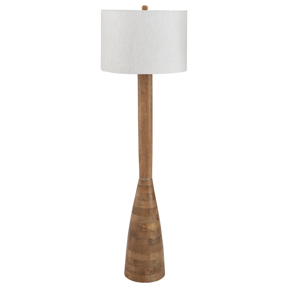 Ashley Ailsa Floor Lamp in Natural Brown, , large