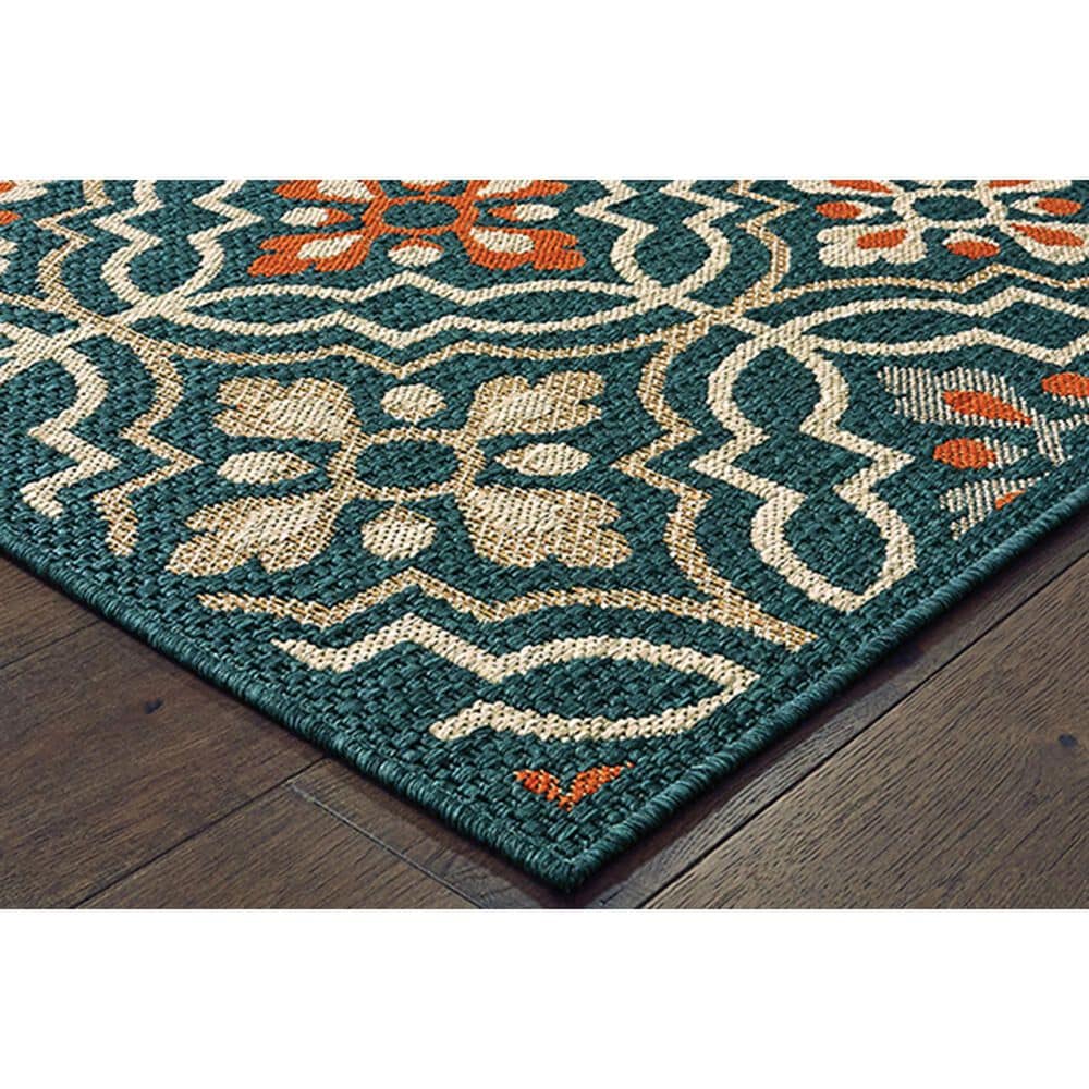 Oriental Weavers Latitude 709B 9&#39;10&quot; x 12&#39;10&quot; Blue Area Rug, , large