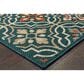Oriental Weavers Latitude 709B 9"10" x 12"10" Blue Area Rug, , large