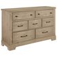 Viceray Collections Cool Rustic 4-Piece King Plank Bedroom Set with Storage in Clear Maple, , large