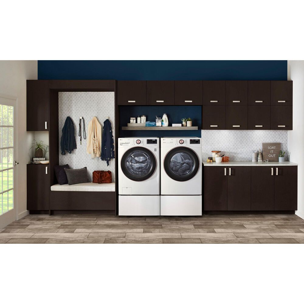LG 7.4 Cu. Ft. Front Load Gas Dryer with TurboSteam in White, , large