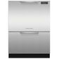 Fisher & Paykel Built-In 24 Inch Full Console Double DishDrawer with Full Flex Racking In Stainless Steel, , large
