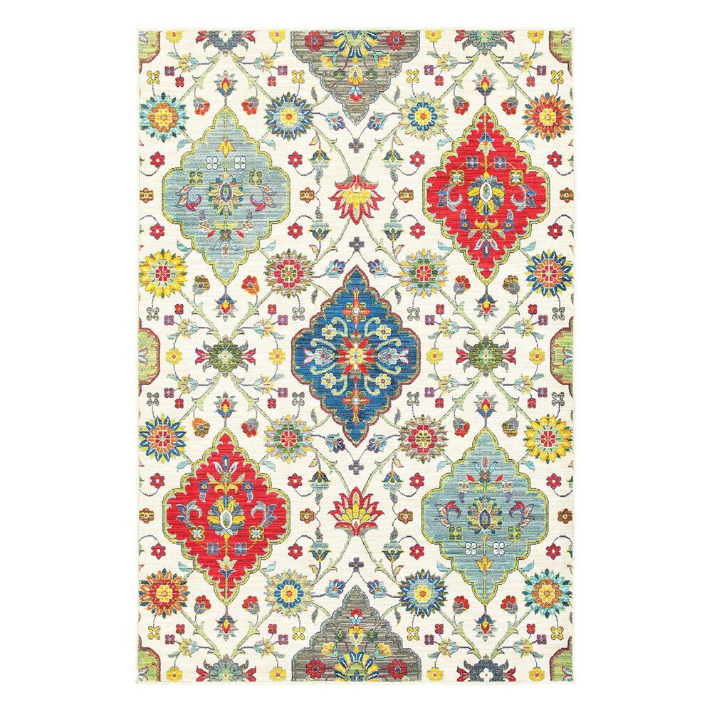 Oriental Weavers Joli 4929W 1'10" x 3' Ivory Scatter Rug, , large