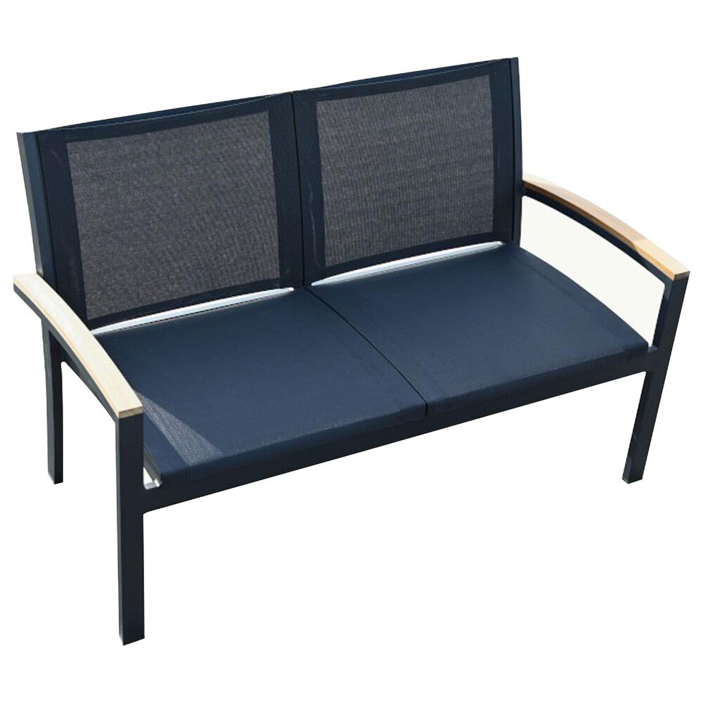 Three Birds Casual Tribeca and SoHo 5-Piece Patio Conversation Set in Black, , large