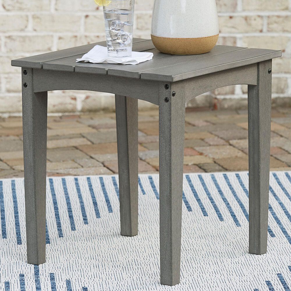 Ashley Visola Square End Table in Gray, , large