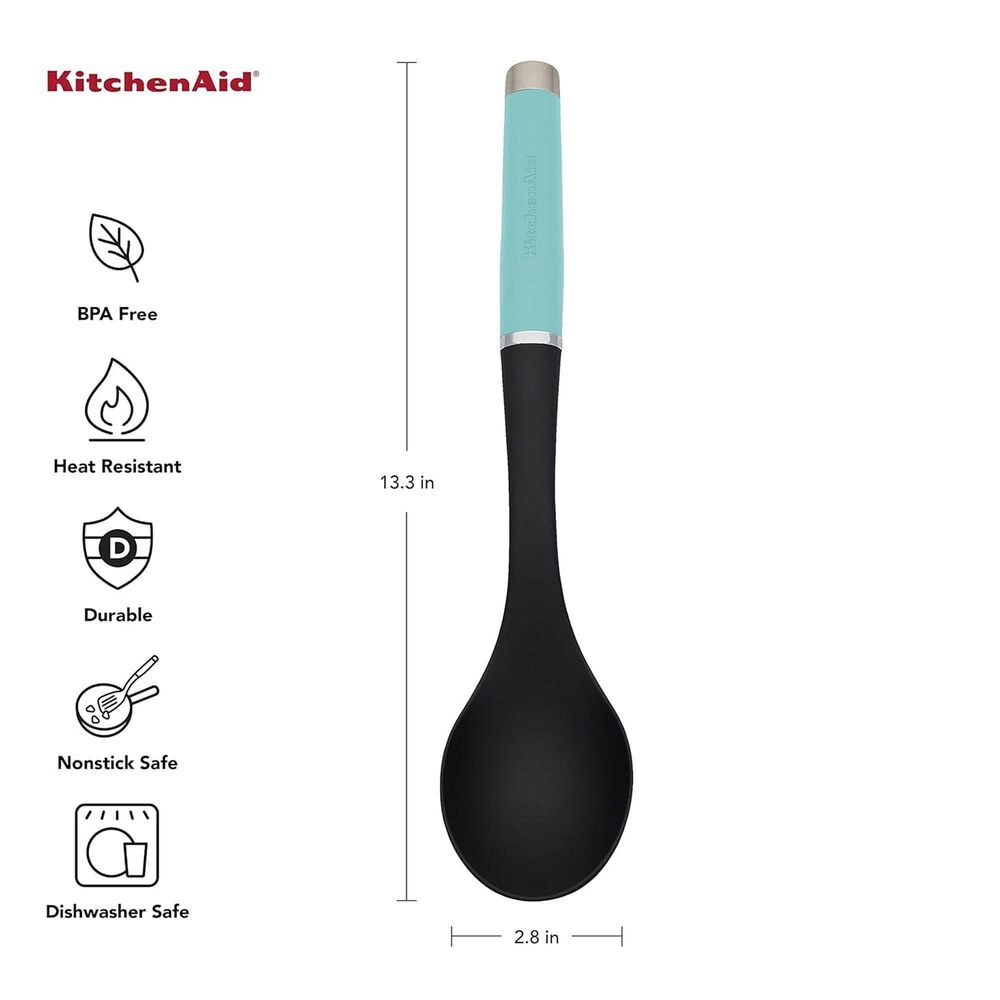 KitchenAid Nylon Basting Spoon in Aqua Sky, , large
