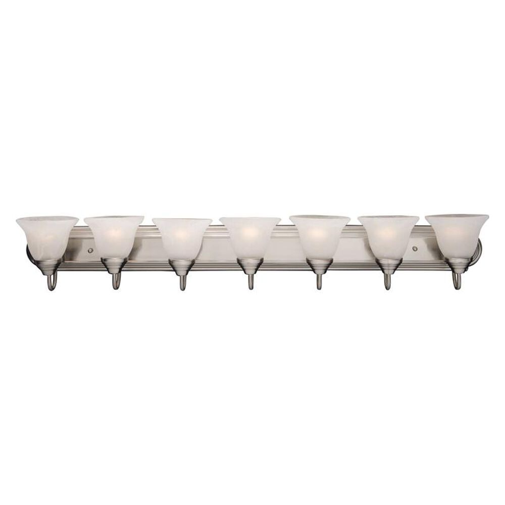 Maxim Lighting Essentials 7 Light Bath Vanity in Satin Nickel, , large
