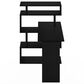 HOMLUX 5-Tier Shelves L-Shape Computer Desk in Americano and Black, , large