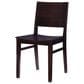 Linon Home Decor Devin Side Chair in Brown, , large