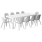 International Home Miami Ures 11-Piece Rectangular Extendable Patio Dining Set in White, , large