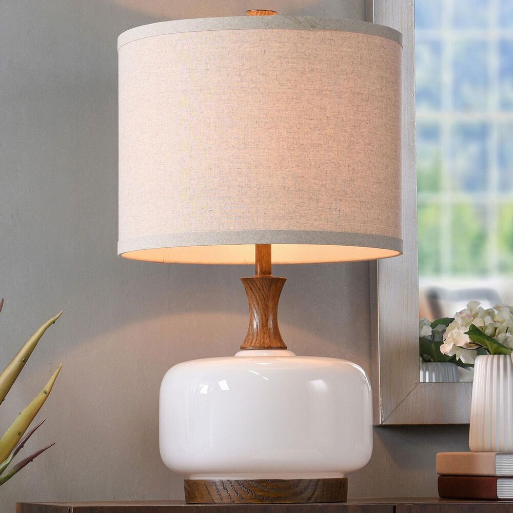 Flair Industries Chevelle Table Lamp in White, , large