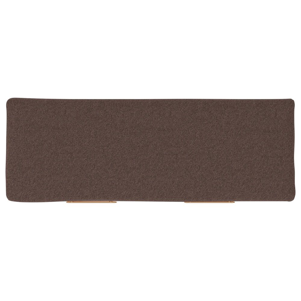 Ashley Kinlanni Storage Bench with Brown Cushion in Tan, , large