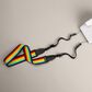 Polaroid Camera Strap Flat - Rainbow black, , large