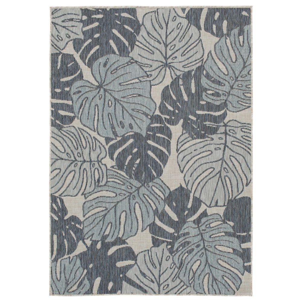 Central Oriental Melbourne Daylan 7"10" x 9"10" Vanilla and Lagoon Area Rug, , large