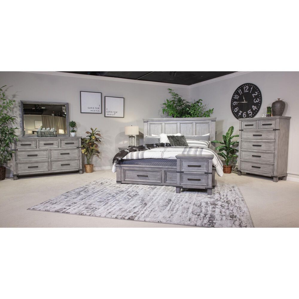 Ashley Russelyn Queen Storage Bed in Gray, , large