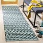 Safavieh Montauk 2"3" x 8" Turquoise, Blue and Black Runner, , large