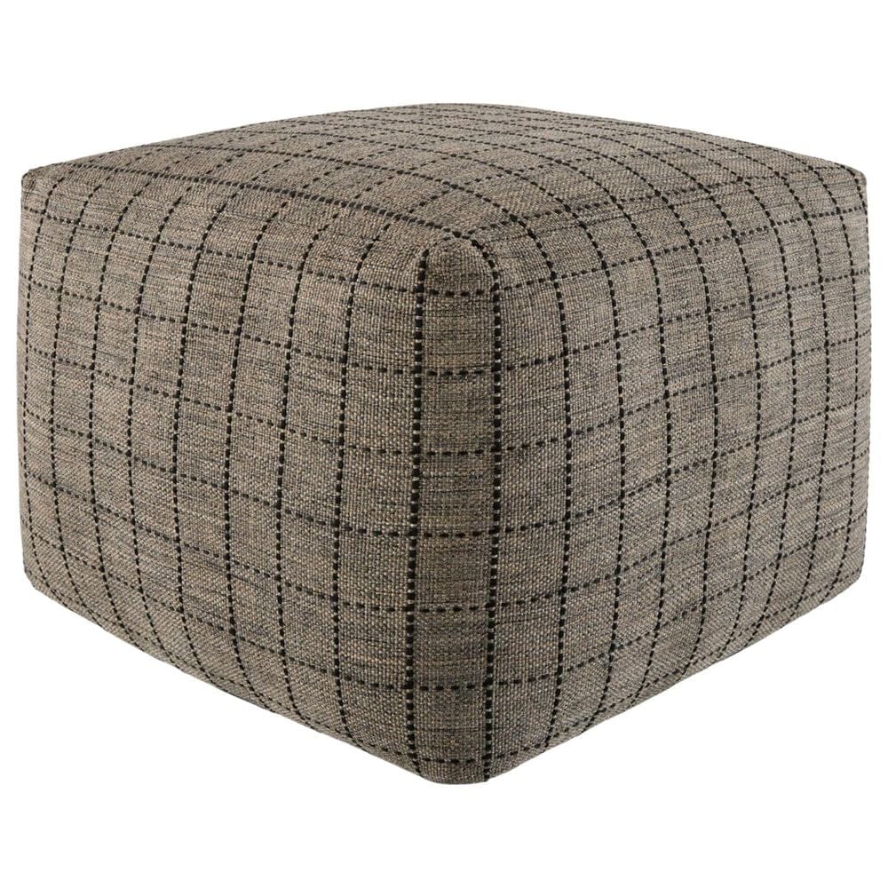 Surya Island Vibe Pouf in Black and Brown, , large