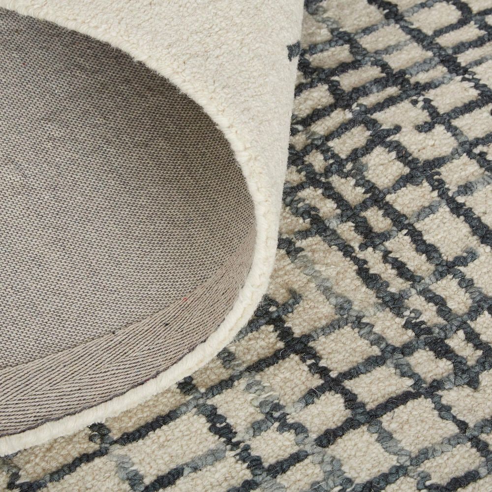 Feizy Maddox 10&#39; x 14&#39; Ivory and Charcoal Area Rug, , large