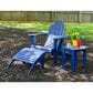 Linon Home Decor Adirondack Patio Chair in Blue, , large