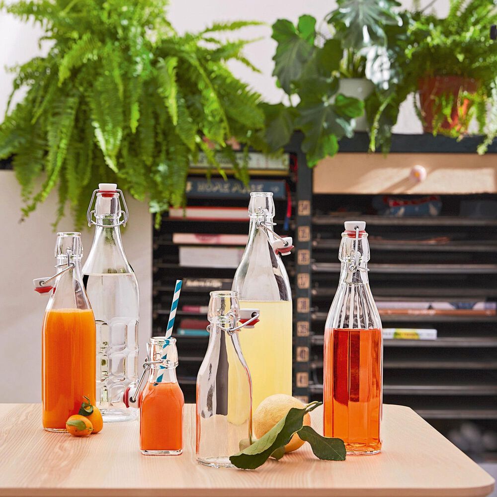 Bormioli Moresca Swing Top Bottle in Clear &#40;Single Bottle&#41;, , large