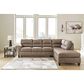 Ashley Navi 2-Piece Stationary Sectional in Fossil, , large