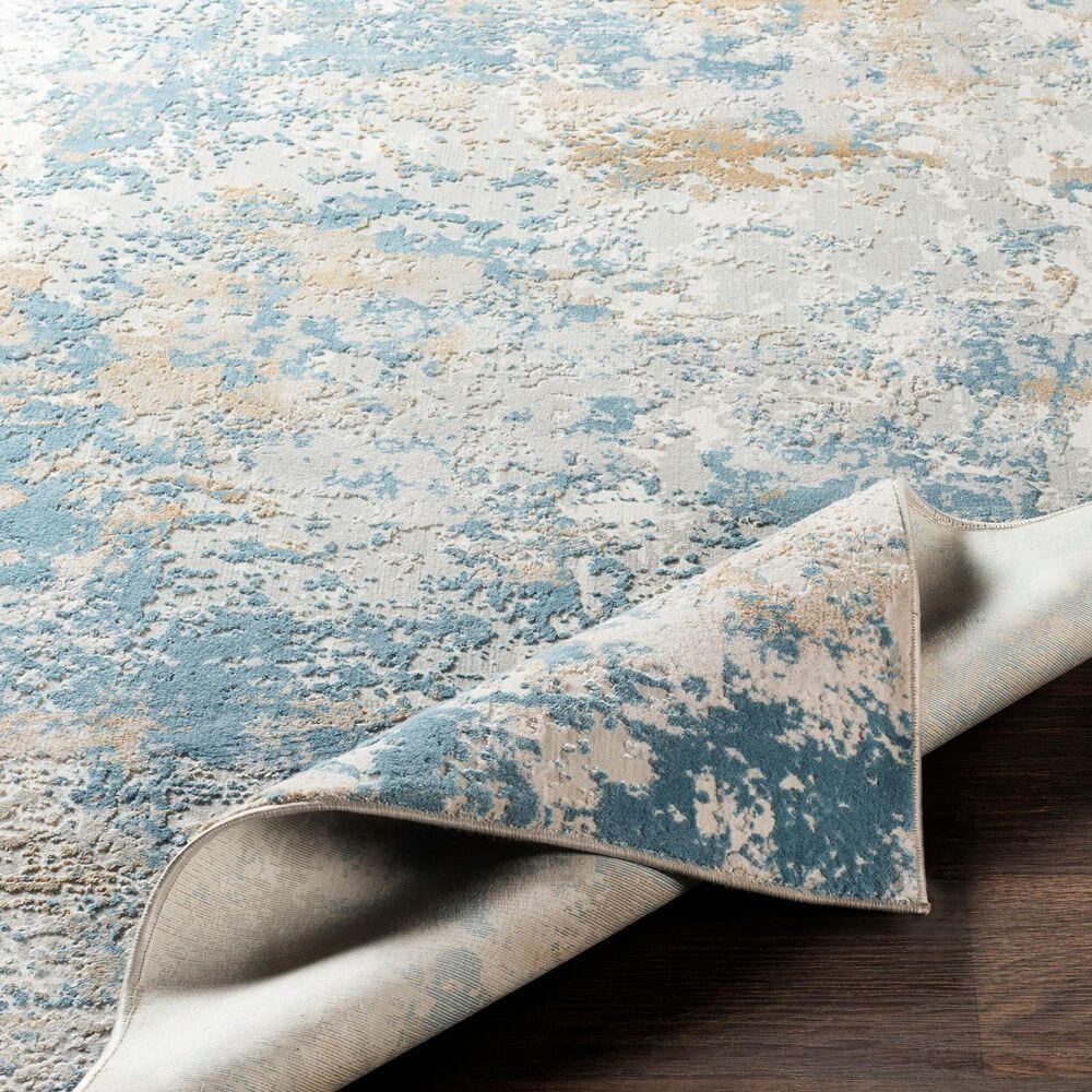 Surya Aisha 2&#39;7&quot; x 4&#39;11&quot; Light Blue, Mustard, Light Gray and Off-White Area Rug, , large
