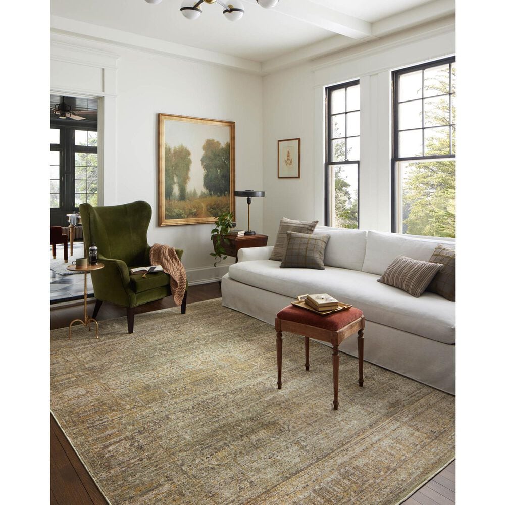 Loloi Bradbury 10&#39; x 14&#39; Dove and Gold Area Rug, , large