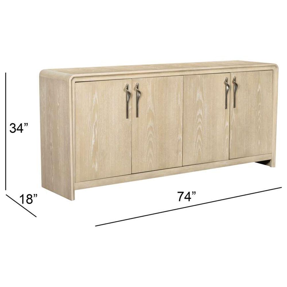 Bassett Mirror Company Trifecta 4-Door Server in Beige, , large