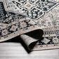 Surya Lavadora 5"3" x 7" Black, Ink Blue, Light Gray, Light Beige and Cream Area Rug, , large