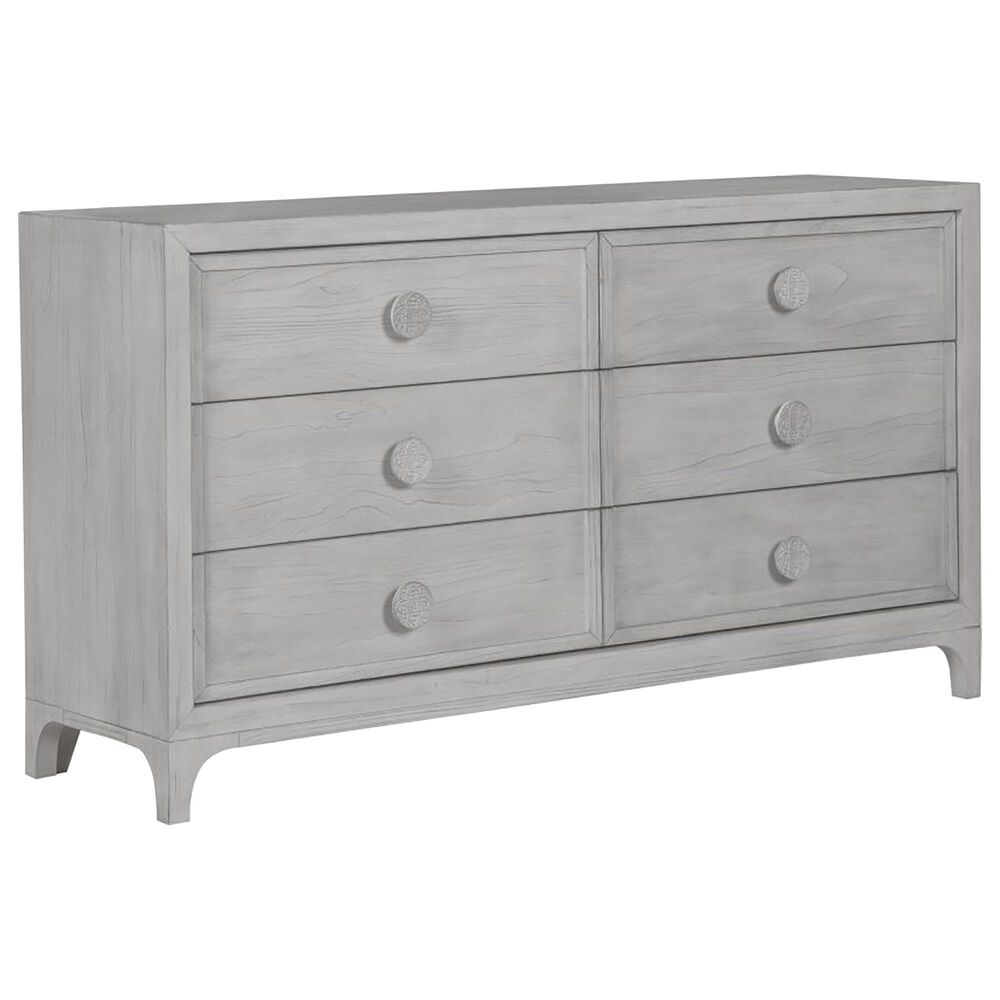 Urban Home Boho Chic 6 Drawer Dresser in Washed White, , large
