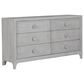 Urban Home Boho Chic 6 Drawer Dresser in Washed White, , large
