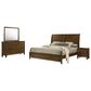 New Heritage Ballard 4 Piece Wood King Panel Bedroom Set in Walnut, , large