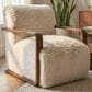 Furniture of America Neyra Short- Haired Accent Chair in Beige, , large