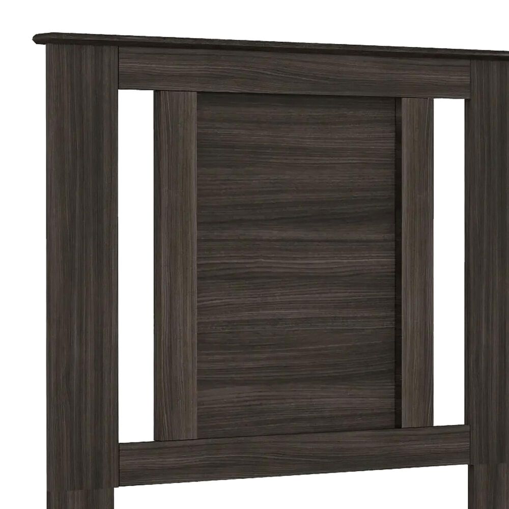 Lemoore Essential Twin Panel Headboard with Side in Grey Walnut, , large