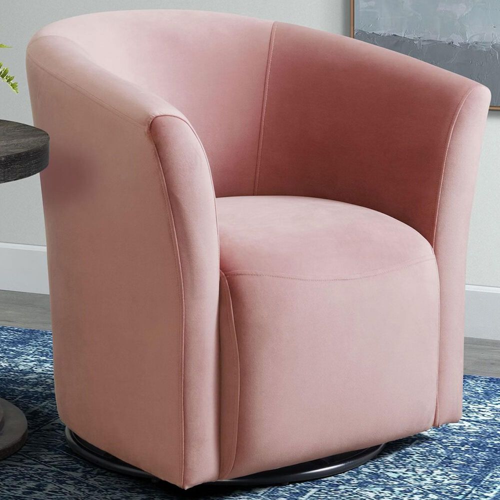 adverteren oog Oneffenheden Mayberry Hill Rocket Swivel Chair in Broadway Blush Velvet | NFM
