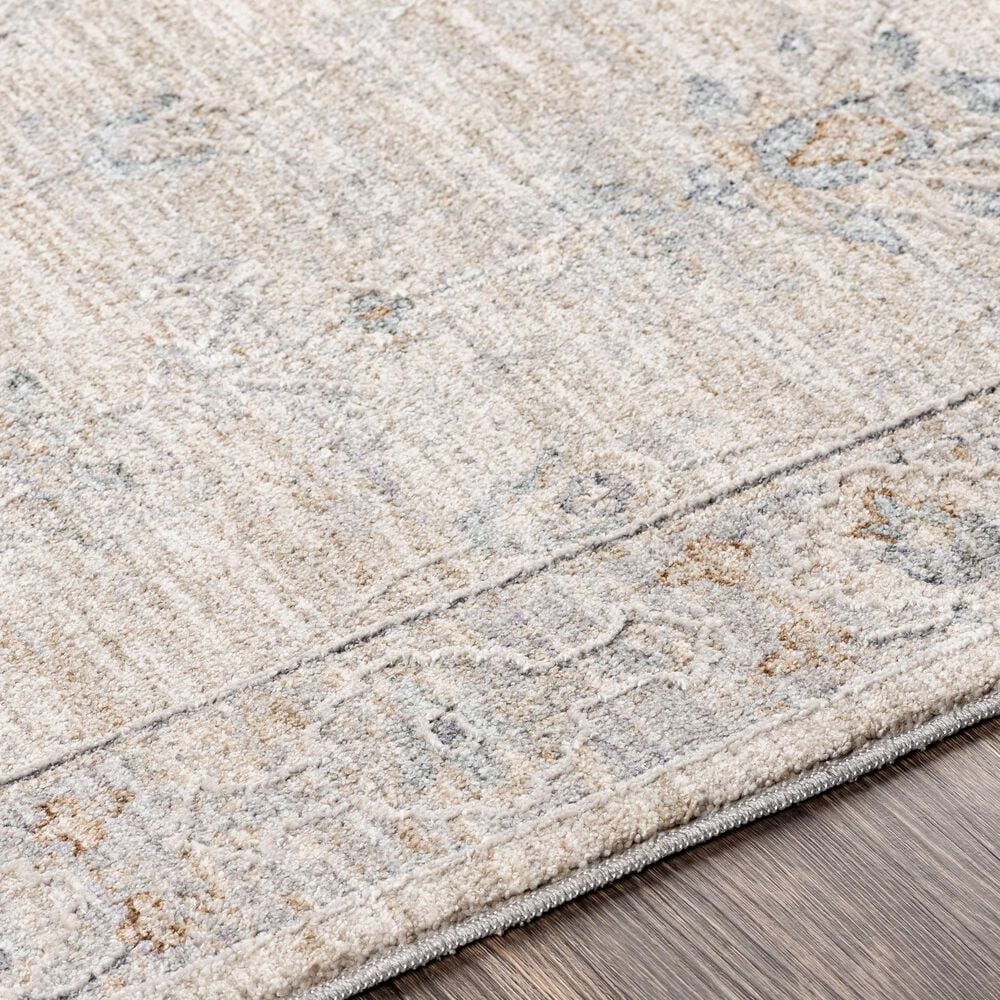 Surya Avant Garde 2&#39;7&quot; x 10&#39; Gray, Beige and Denim Runner, , large