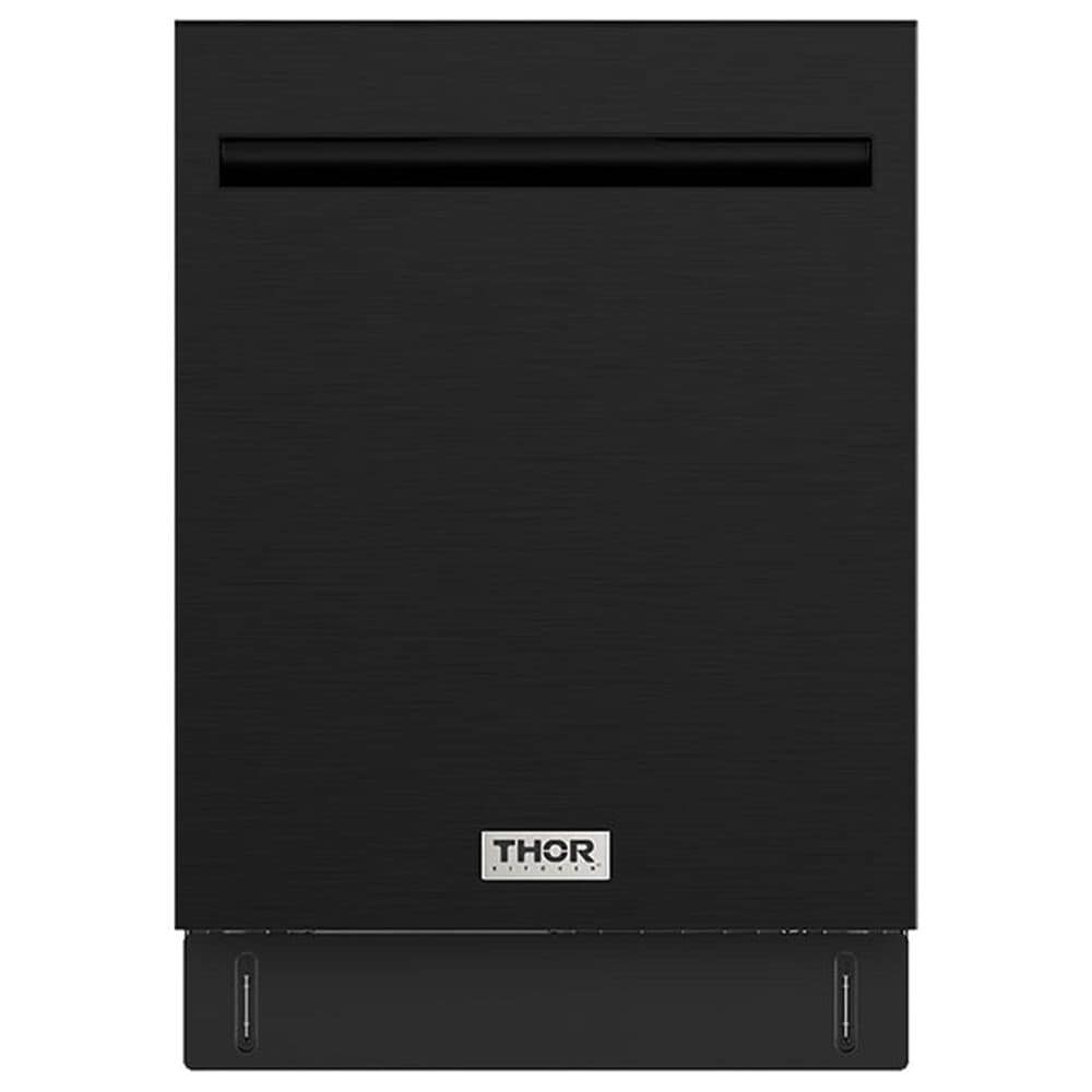 Thor Kitchen 24" Built-In Top Control Dishwasher with Pocket Handle in Black, , large