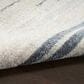 Nourison Astra Machine Washable ASW04 4" x 6" Ivory and Blue Area Rug, , large