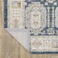 ROW by Oriental Weavers Cavett CAV07 Blue and Gold 5"3" x 7"6" Area Rug, , large
